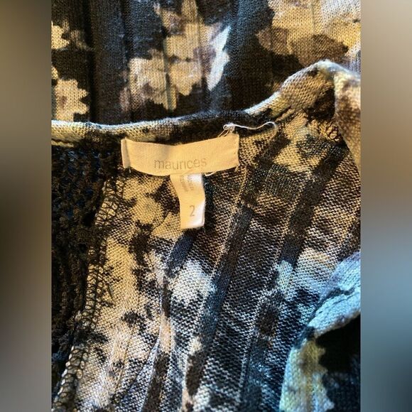 Maurice’s black floral lace cardigan - Picture 6 of 6